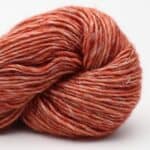 Merino Linen solid handgefärbt Terracotta - Cowgirl Blues