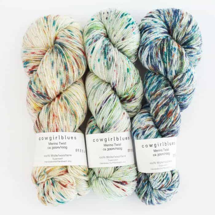 Merino TWIST Yarn Farbverlauf handgefärbt - Cowgirl Blues