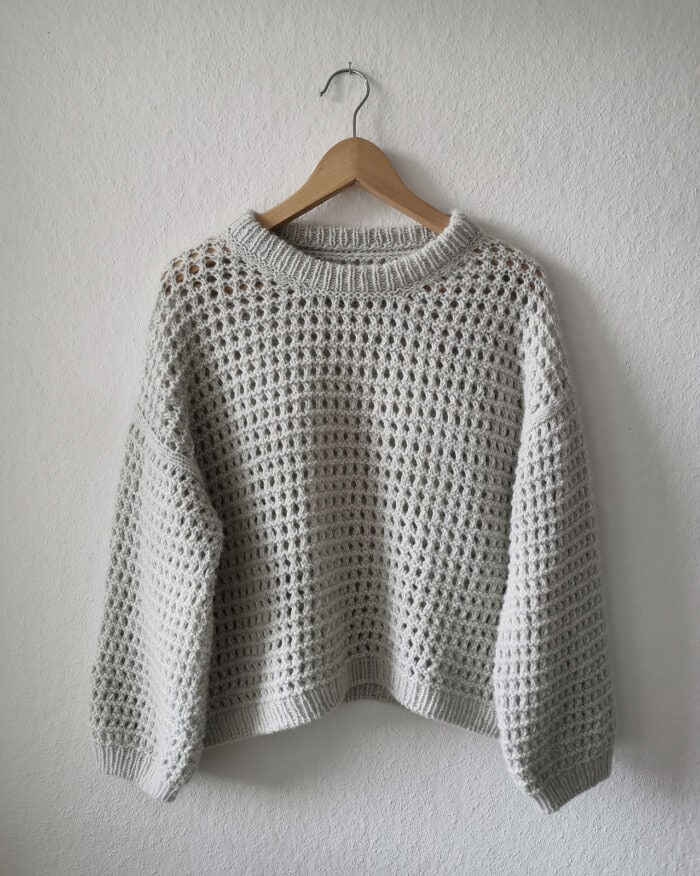 Strickset für Pullover "Mesh" mit Garn (und Anleitung auf Ravelry) – Bild 4