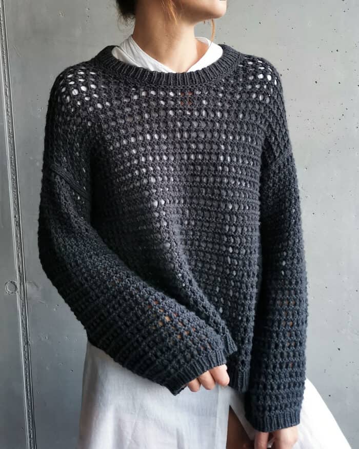 Strickset für Pullover "Mesh" mit Garn (und Anleitung auf Ravelry) – Bild 10