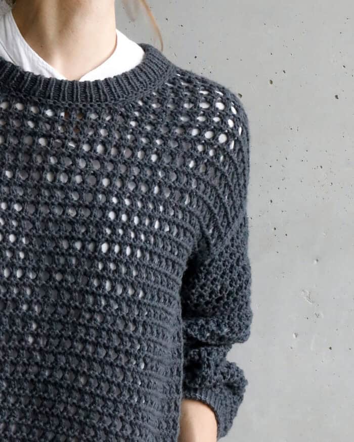 Strickset für Pullover "Mesh" mit Garn (und Anleitung auf Ravelry) – Bild 9