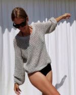 Strickset für Pullover "Mesh" mit Garn (und Anleitung auf Ravelry) – Bild 7