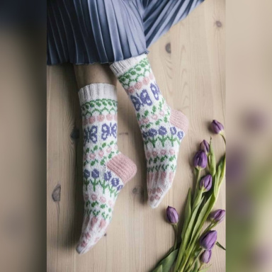Strickset für Frühlingsocken Novita Frühlingsset