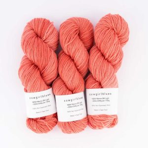 NSW Merino DK solid 50g Ruby Grapefruit