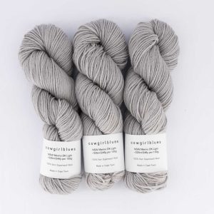 NSW Merino DK solid 50g Silver Fox
