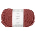 Sandnes Garn Peer Gynt Garn in Farbe 3854 Spiced Apple für Stricken und Häkeln.