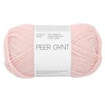 Sandnes Garn Peer Gynt Garn in zartem Rosa für Stricken und Häkeln.