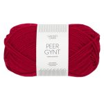 Sandnes Garn Peer Gynt in Rot, perfekt zum Stricken und Häkeln.
