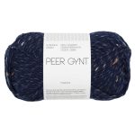 Sandnes Garn Peer Gynt Garn in Navy Blue Tweed, ideal zum Stricken und Häkeln.