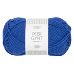 Sandnes Garn Peer Gynt in der Farbe 5845 dazzling blue, ideal zum Stricken und Häkeln.