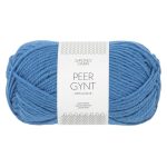 Sandnes Garn Peer Gynt in Regatta Blue, hochwertiges Wollgarn für Stricken und Häkeln.