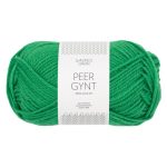 Sandnes Garn Peer Gynt Garn in Jelly Bean Green, ideal zum Stricken und Häkeln.