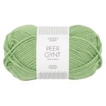 Sandnes Garn Peer Gynt Garn in Spring Green, ideal zum Stricken und Häkeln.