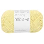 Sandnes Garn Peer Gynt Wolle in Lemonade Farbe für Stricken und Häkeln.