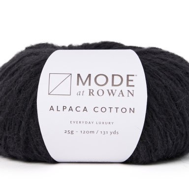 Rowan Alpaca Cotton – col. 010 noir
