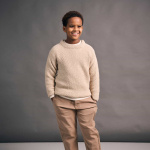 Strickset KINDERPULLOVER MINI LEAF mit Garn und Anleitung – Bild 3
