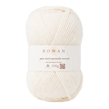 Rowan Pure Wool Worsted – col. 102 cream