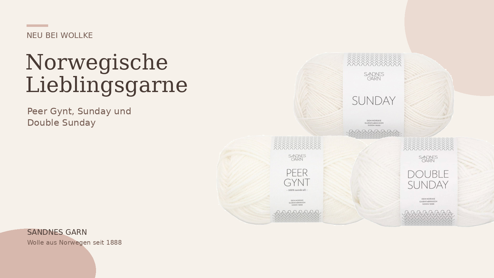 Peer Gynt, Sunday und Double Sunday von Sandnes Garn